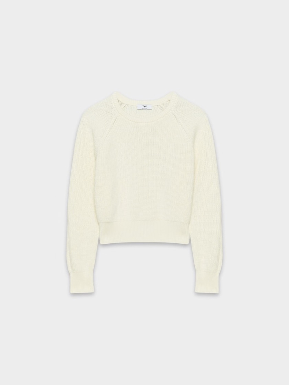 Aritzia TNA 100% Cotton Sebring Sweater, light Birch, size XL, NWT
